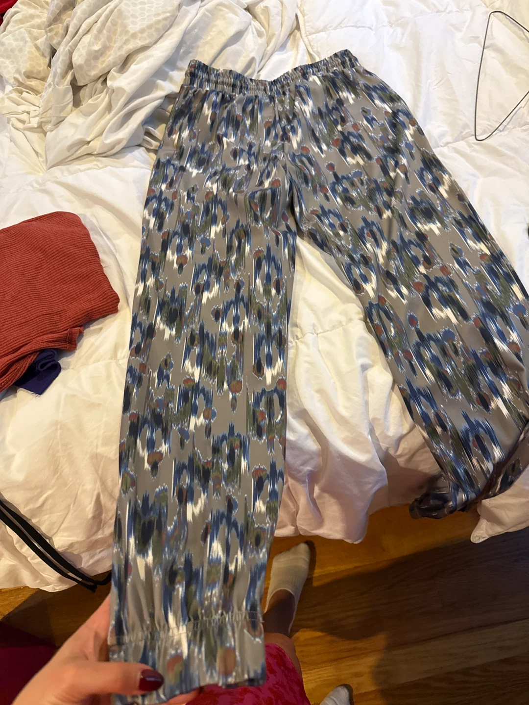 Rachel Zoe Women's XS Patterned Elastic Waist Pants - photo 3