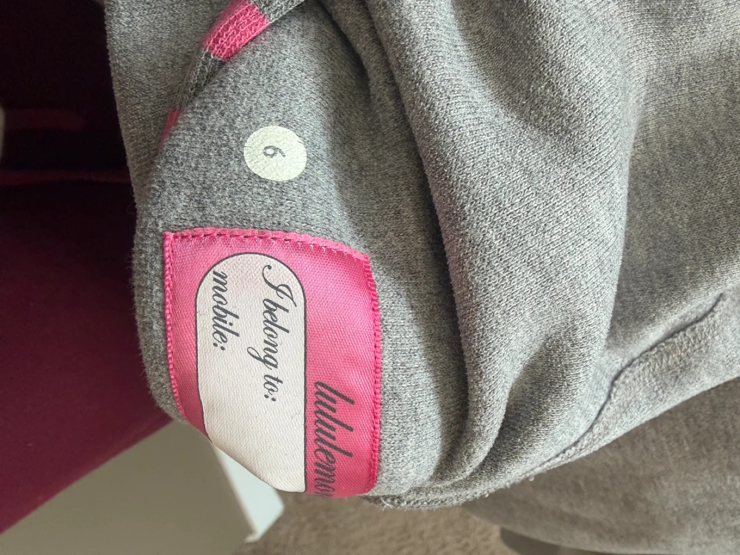 Lululemon Grey Pink Striped Hoodie - photo 3