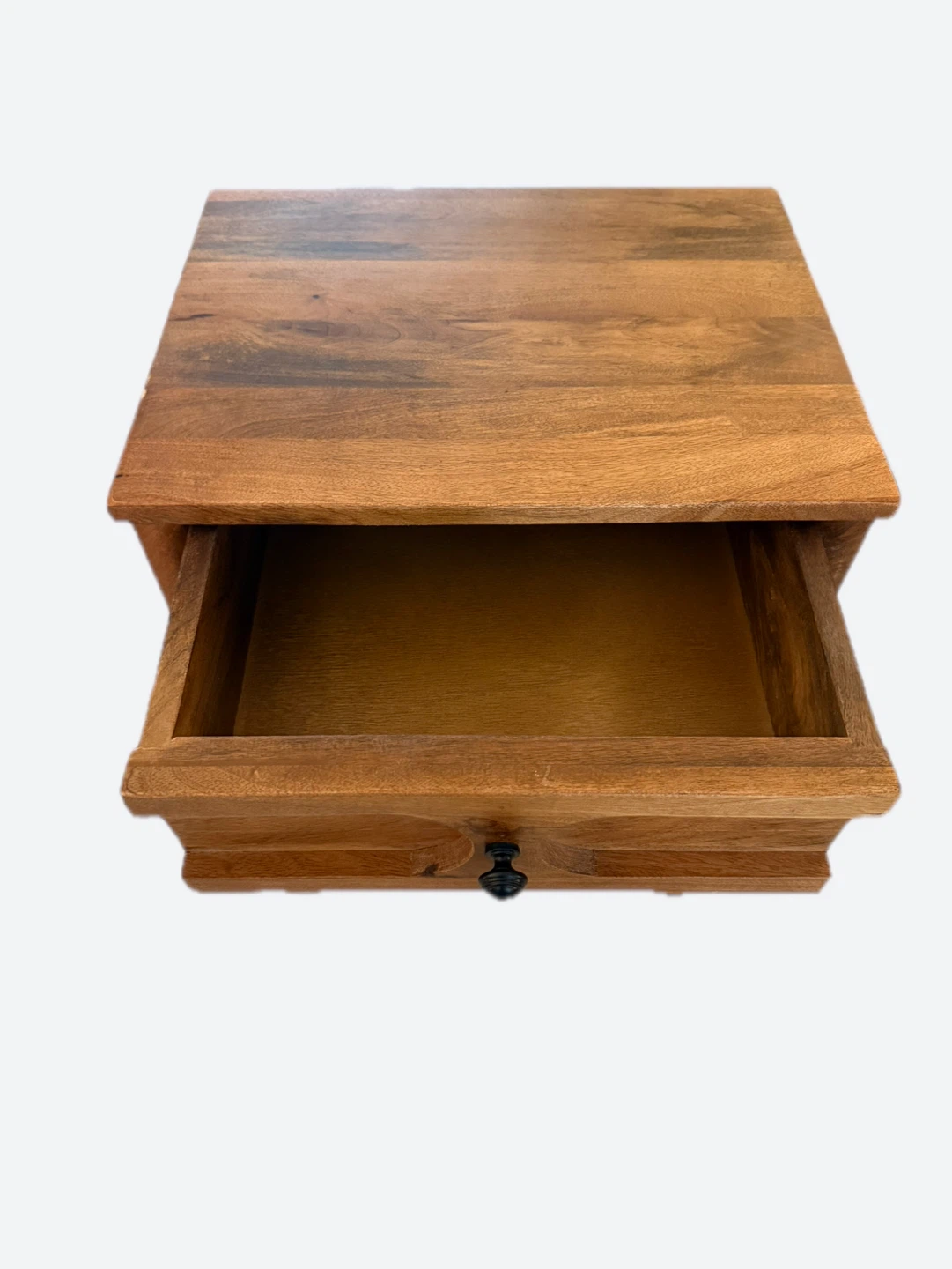 Wooden End Table with Drawer - photo 3