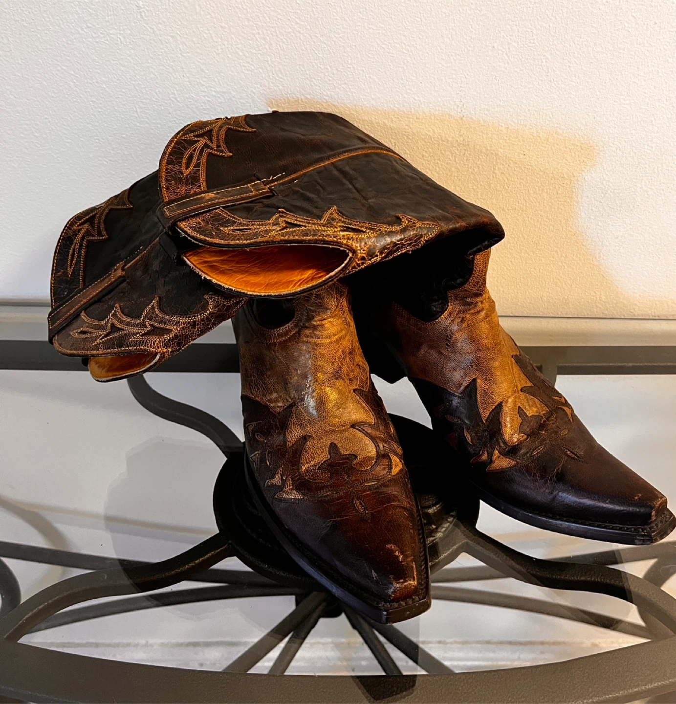 Brown Leather Gringo Cowboy Boots-Men-Size 9D-$240 OBO