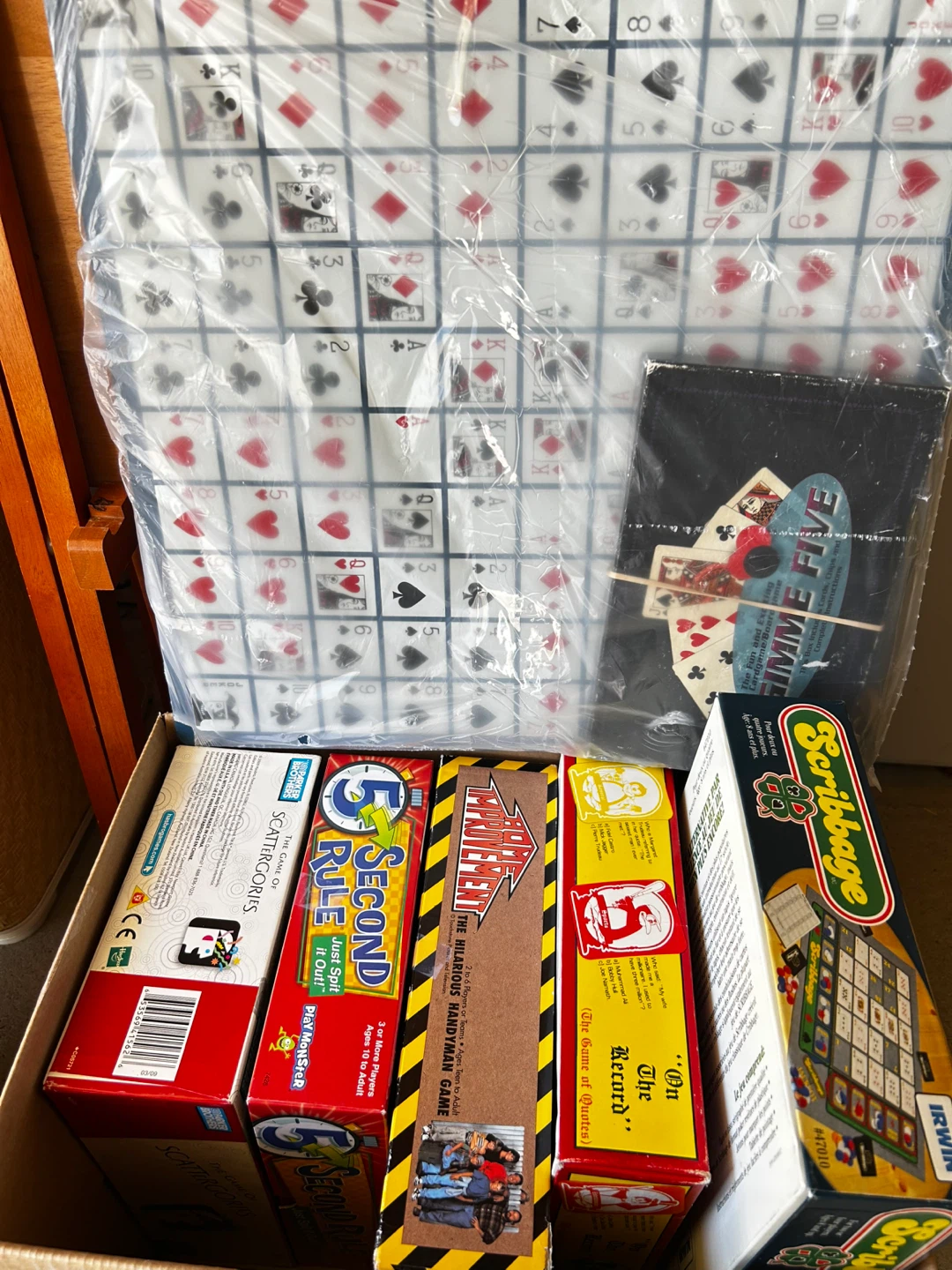 Scrabble, Scattegories, and other board games
