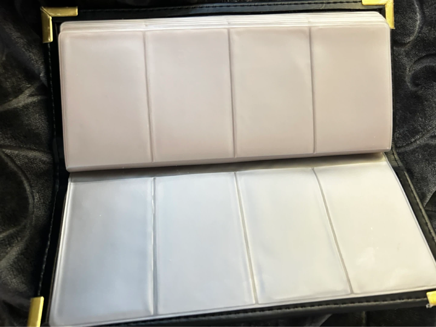 Black Faux Leather Billfold Card Holder - photo 2