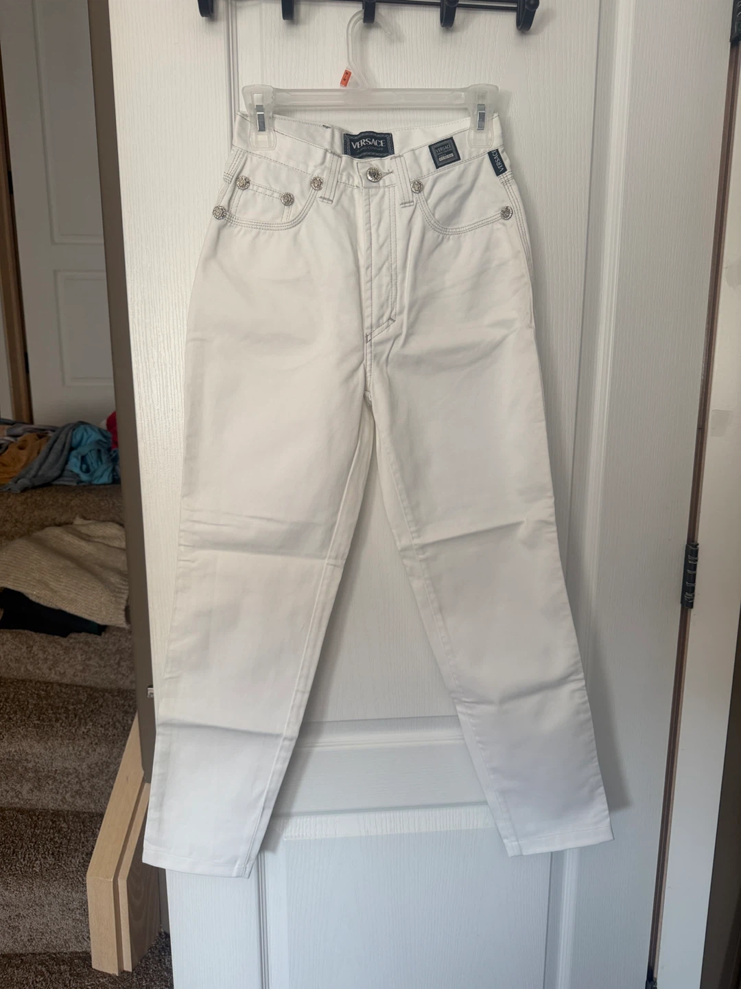 New White Versace Jeans Couture denim pants - photo 2