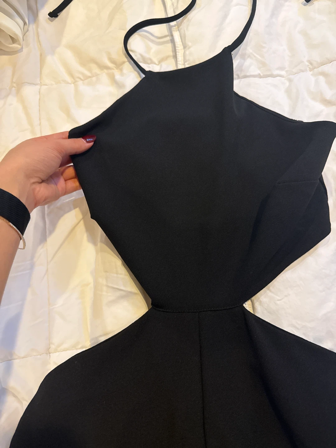 Stradivarius Black Wide Leg Cutout Jumpsuit - photo 2