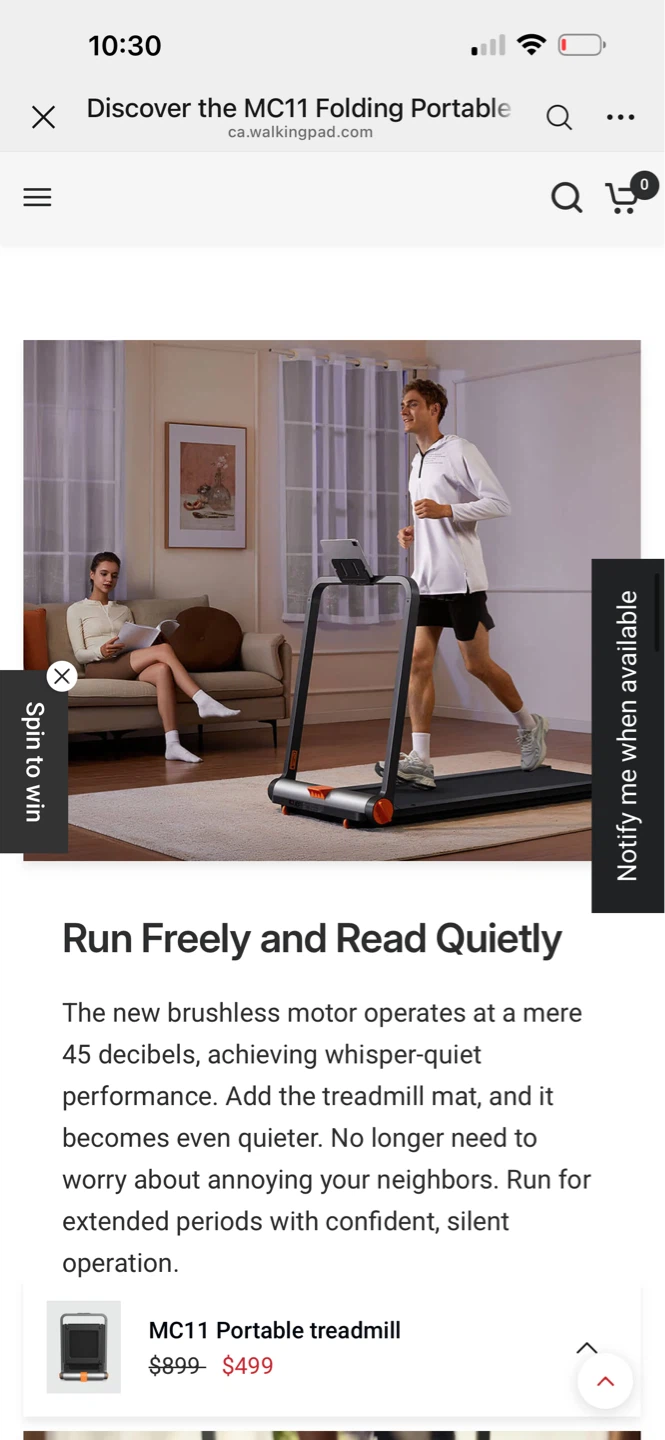 WalkingPad MC11 Folding Portable Treadmill - photo 4