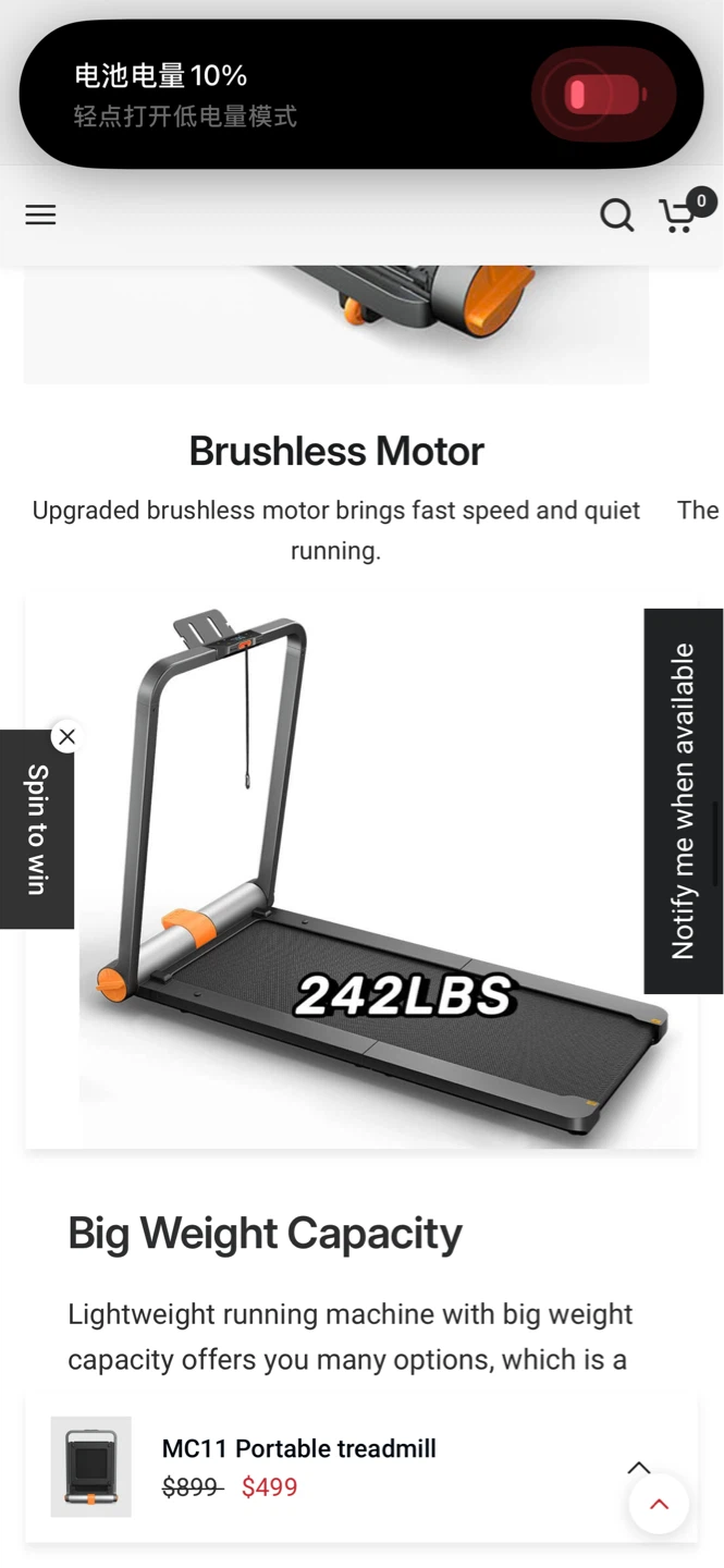 WalkingPad MC11 Folding Portable Treadmill - photo 3