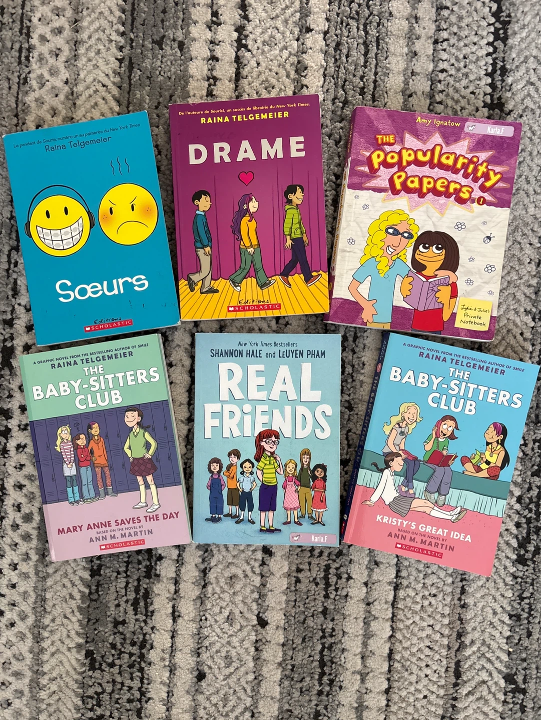 Raina Telgemeier & Ann M. Martin Graphic Novels Collection - photo 2