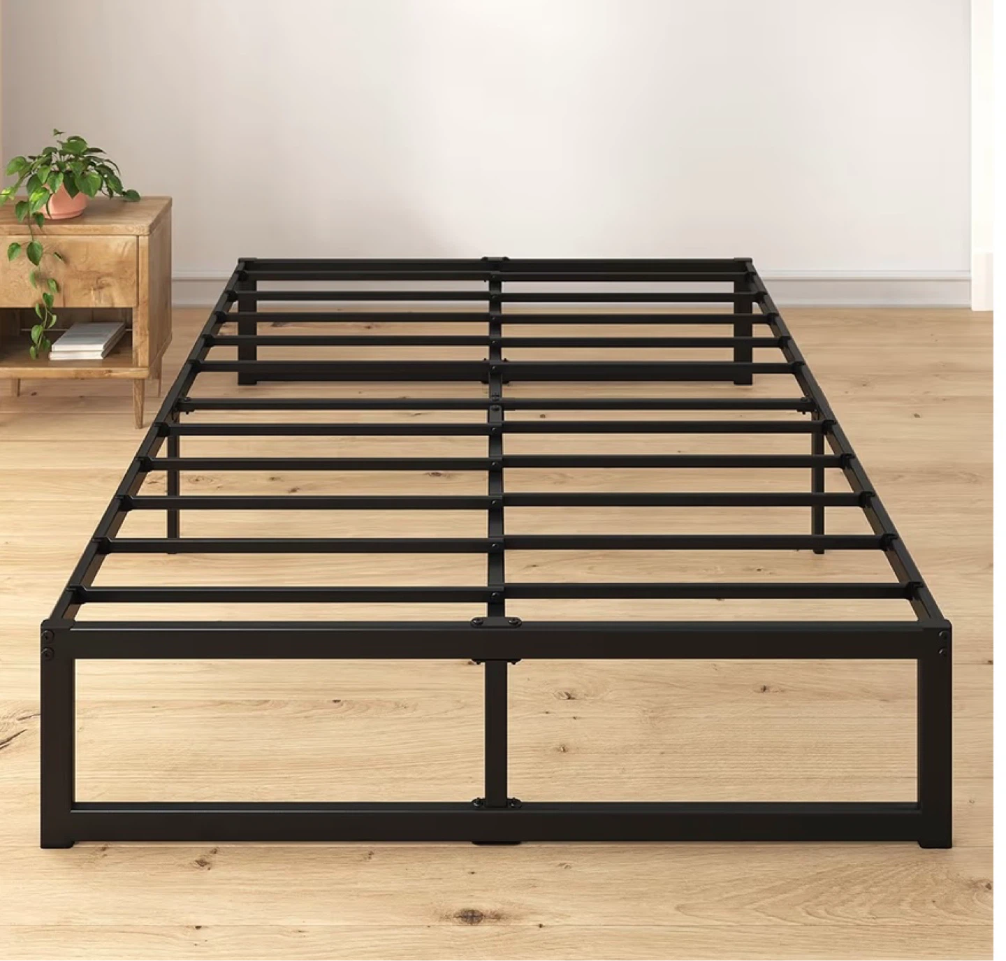 Black Metal Bed Frame - Queen Size