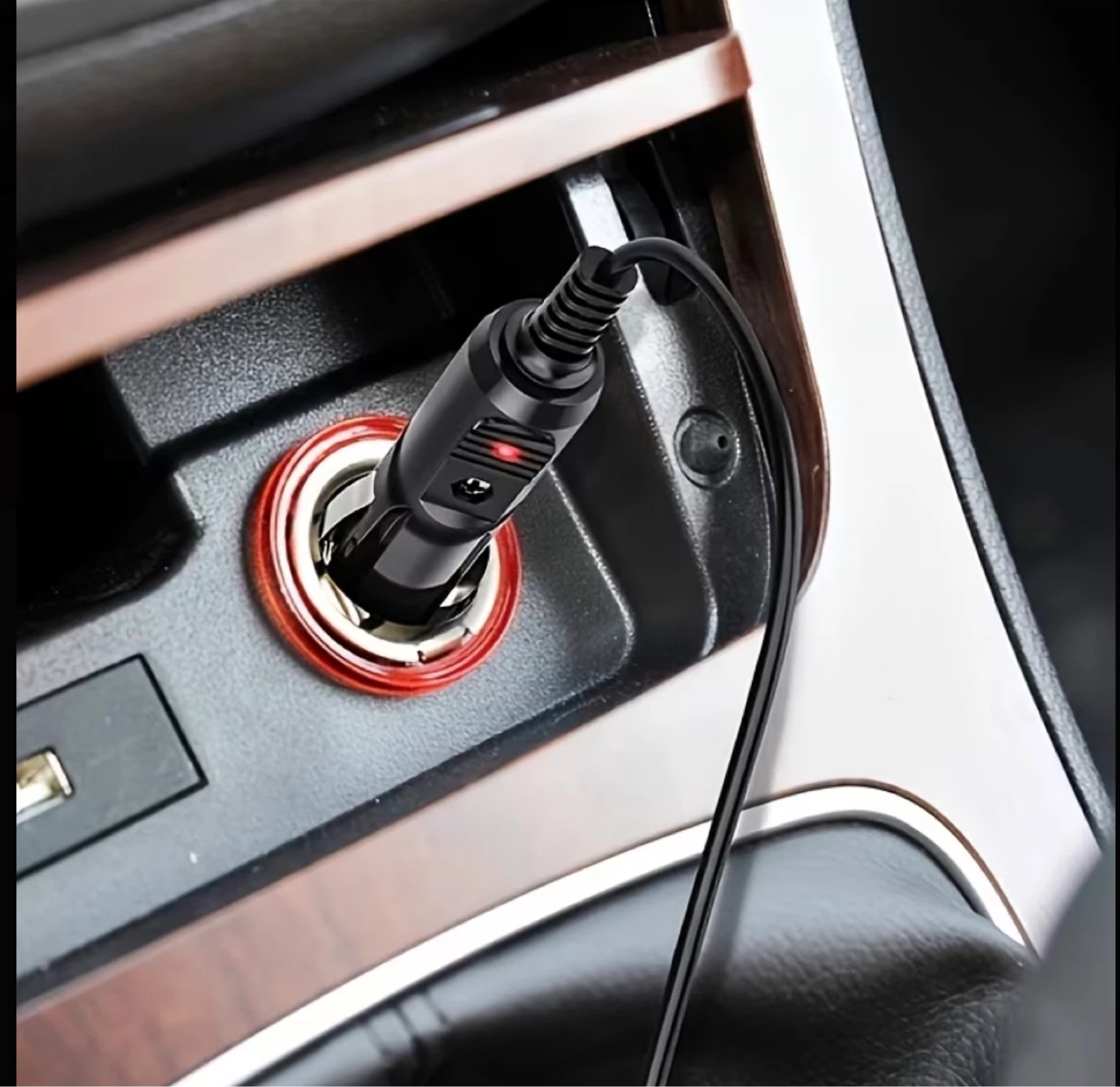 1pcs 12V High Power Male Car Plug Connector with LED - photo 4