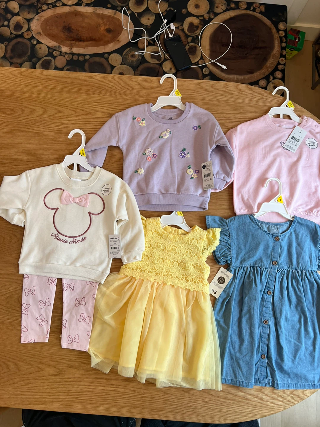 Brand New 5-Piece Toddler Girl Set (George Bra) - Size 18-24