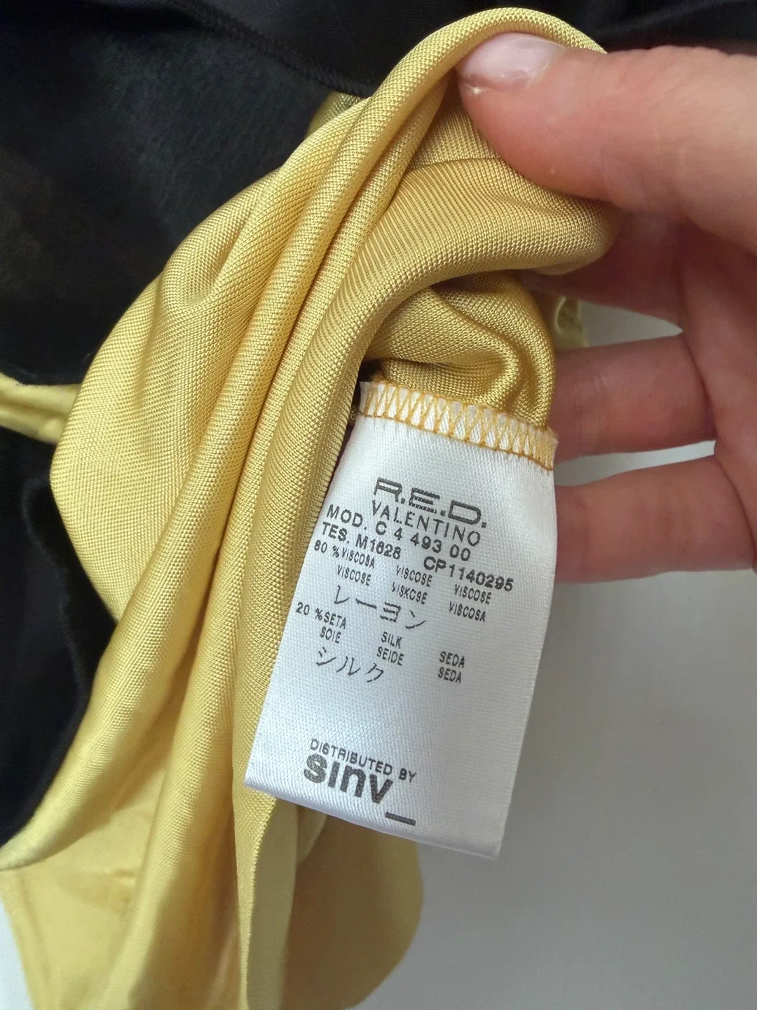 New R.E.D. Valentino Black and Yellow Top - photo 3