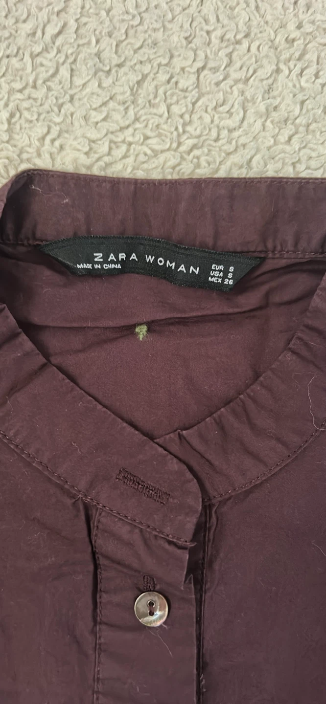 ZARA WOMAN Purple Button-Up Dress Size S - photo 2