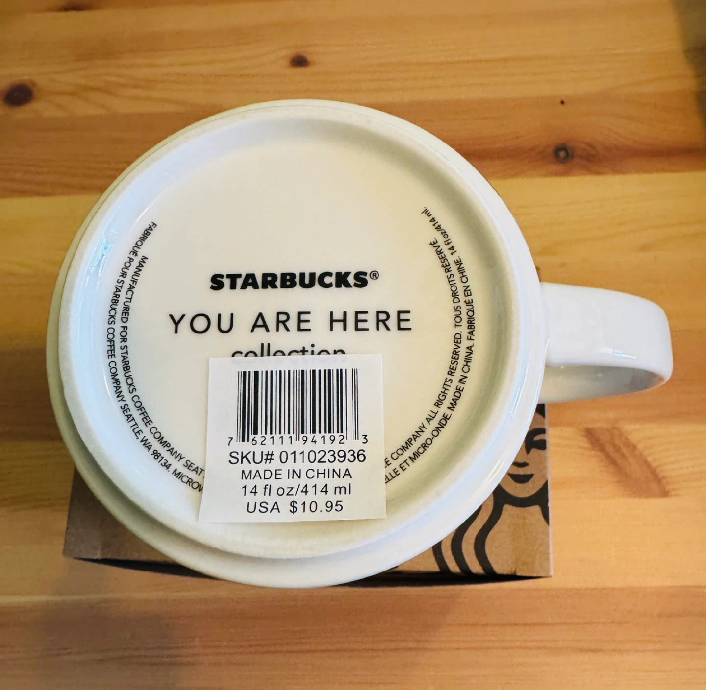 NEW Starbucks  Pike Place  “You Are Here” Mug! - photo 2