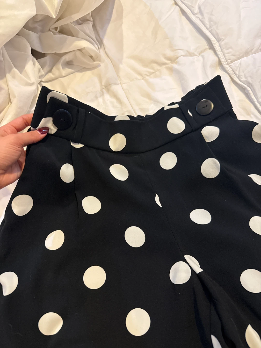 Zara Polka Dot Wide Leg Pants - photo 3