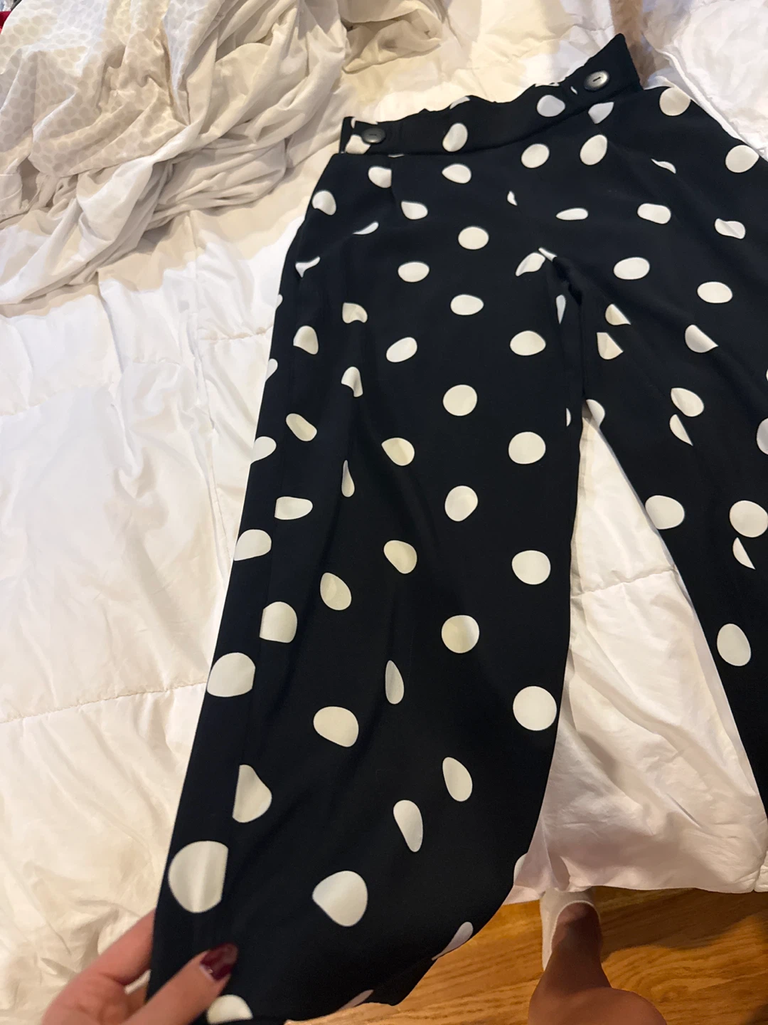 Zara Polka Dot Wide Leg Pants - photo 4