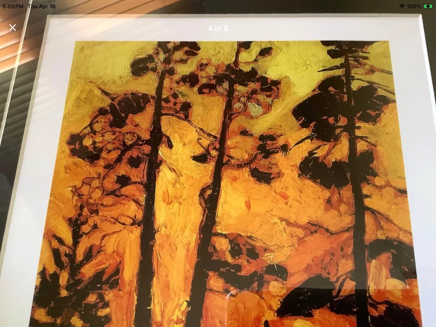 Grp of 7 Tom Thomson’s Ltd Ed Print “Pine Trees and Sunset” 🐞 - photo 4