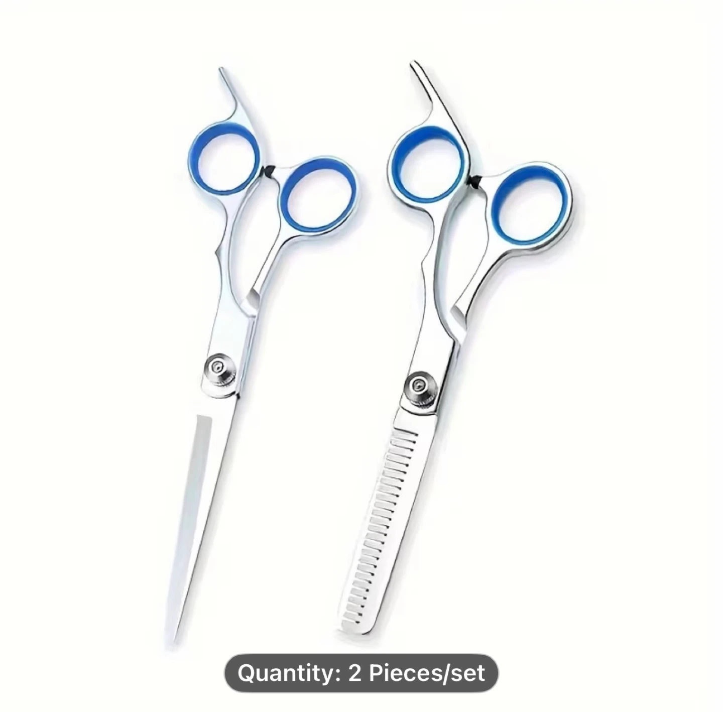 Set of 2 Hair Cutting Scissors for Home Use
