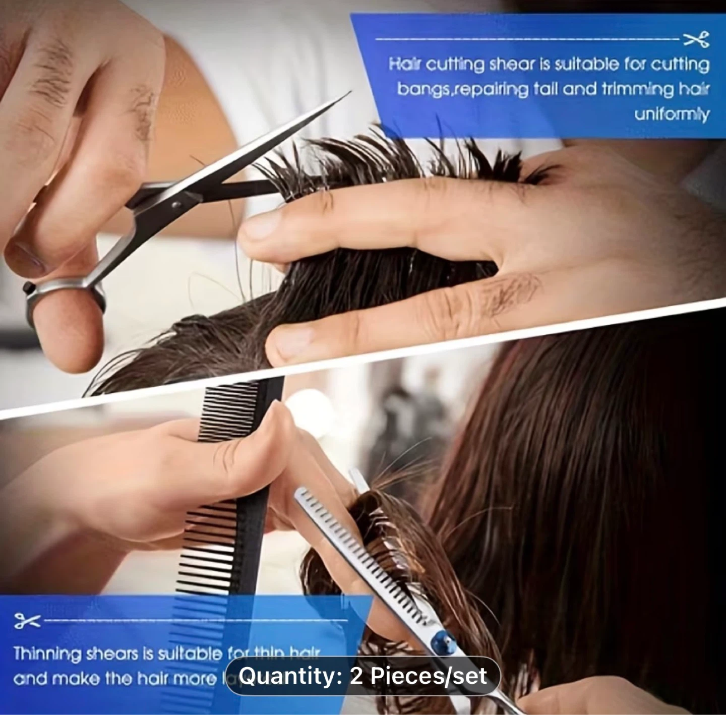 Set of 2 Hair Cutting Scissors for Home Use - photo 3