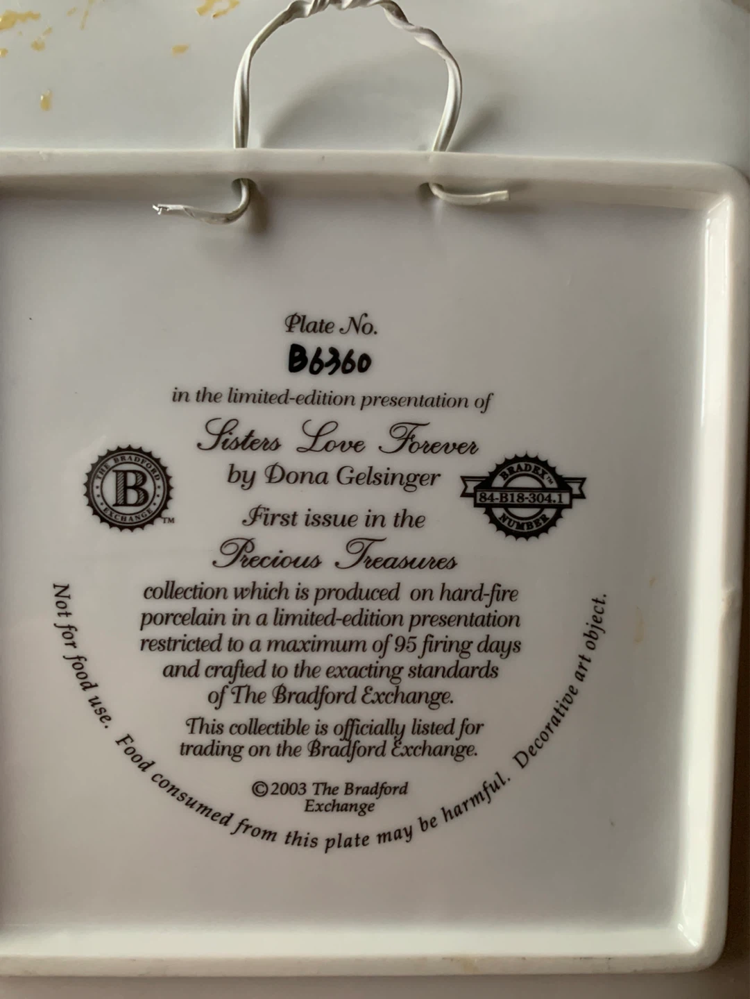 The Bradford Exchange Sisters Love Forever Decorative Plate - photo 2
