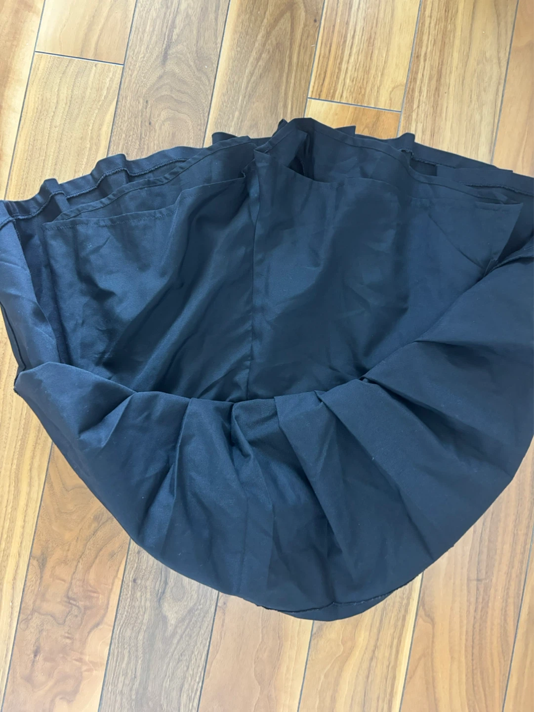 Black Pleated Mini Skirt with shorts under - photo 2