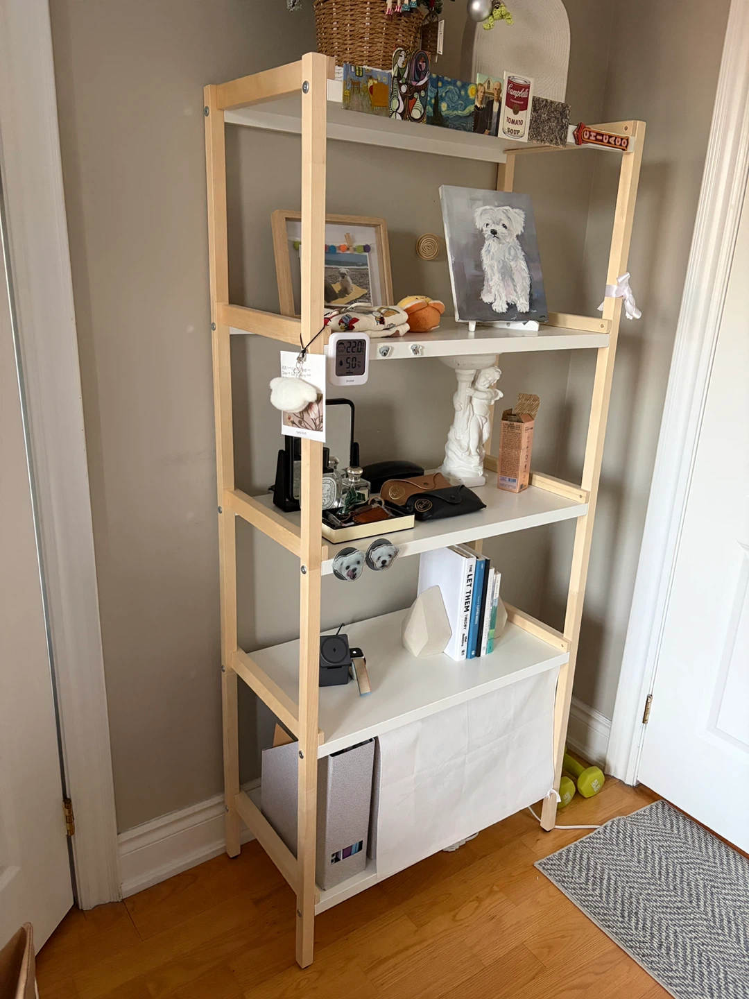 IKEA EKENABBEN Open Shelf Unit Aspen/White