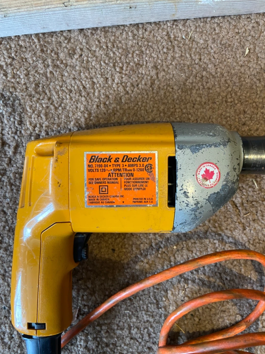 Black & Decker Variable Speed Reversing Drill - photo 3