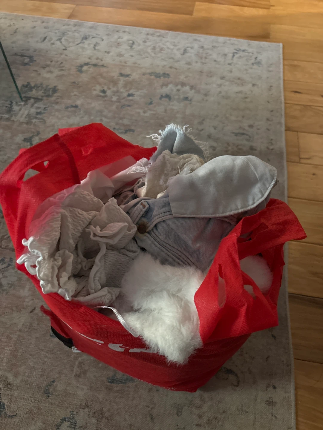 Bag of female clothes