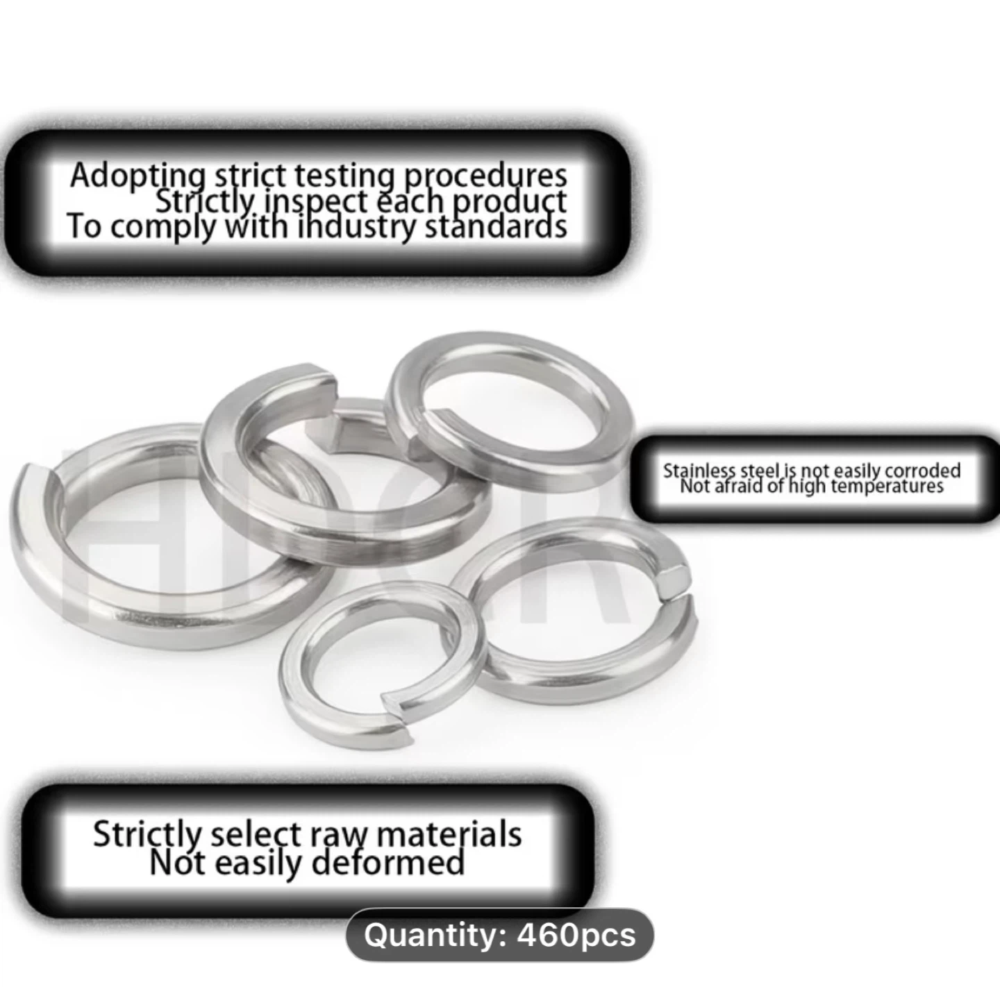 460pcs Stainless Steel Lock Washer Assortment Kit - photo 4