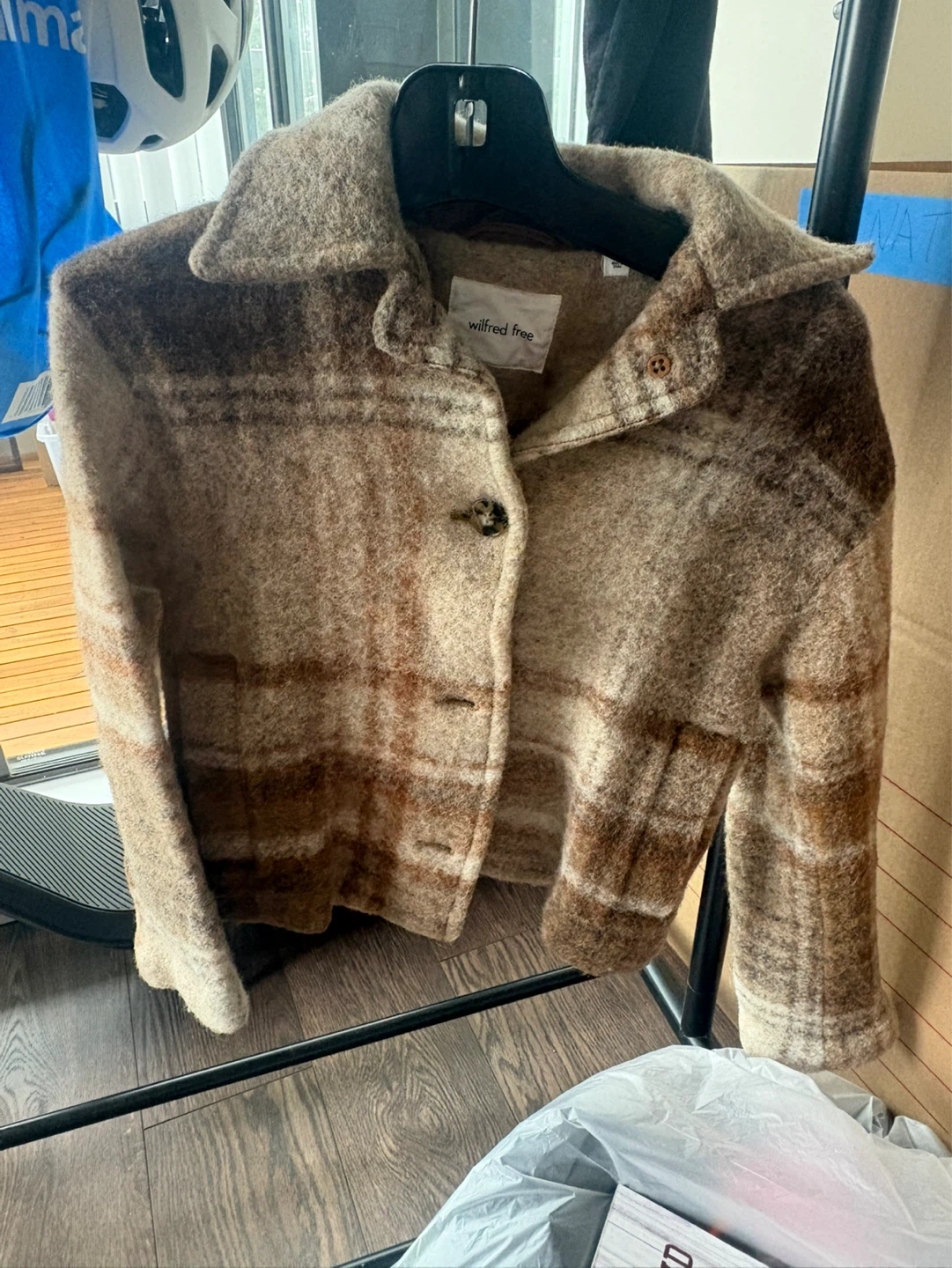 Wilfred Free Plaid Jacket - Size 2XS