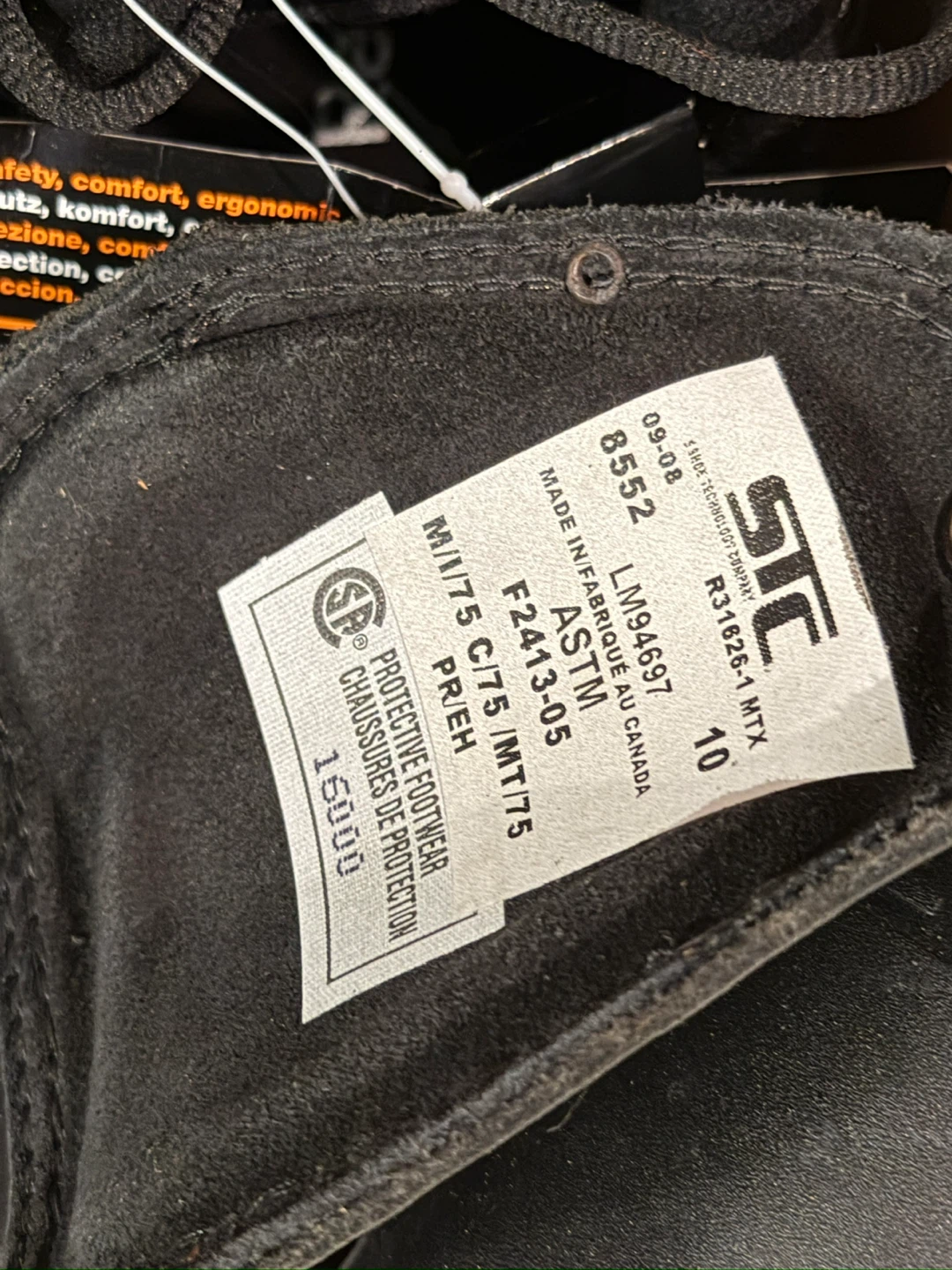 STC Protective Footwear ASTM