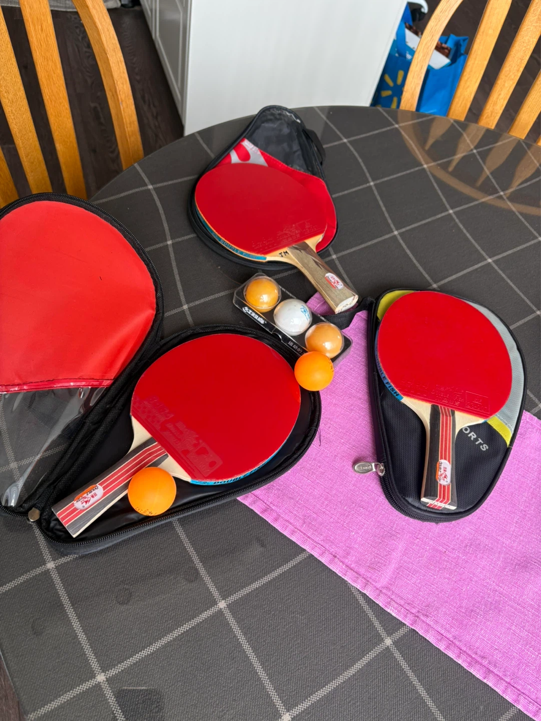 Table Tennis Paddle Set with Balls