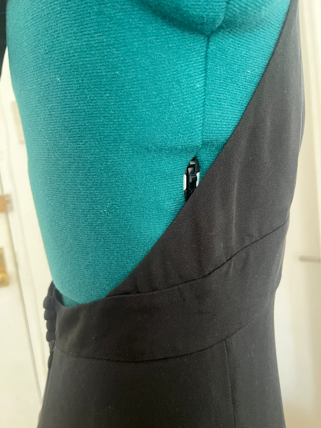 Vintage Silk Black Halter Midi Dress - photo 4
