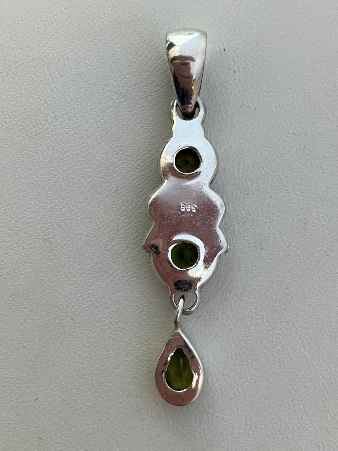 Sterling Silver Peridot Pendant Necklace - photo 3