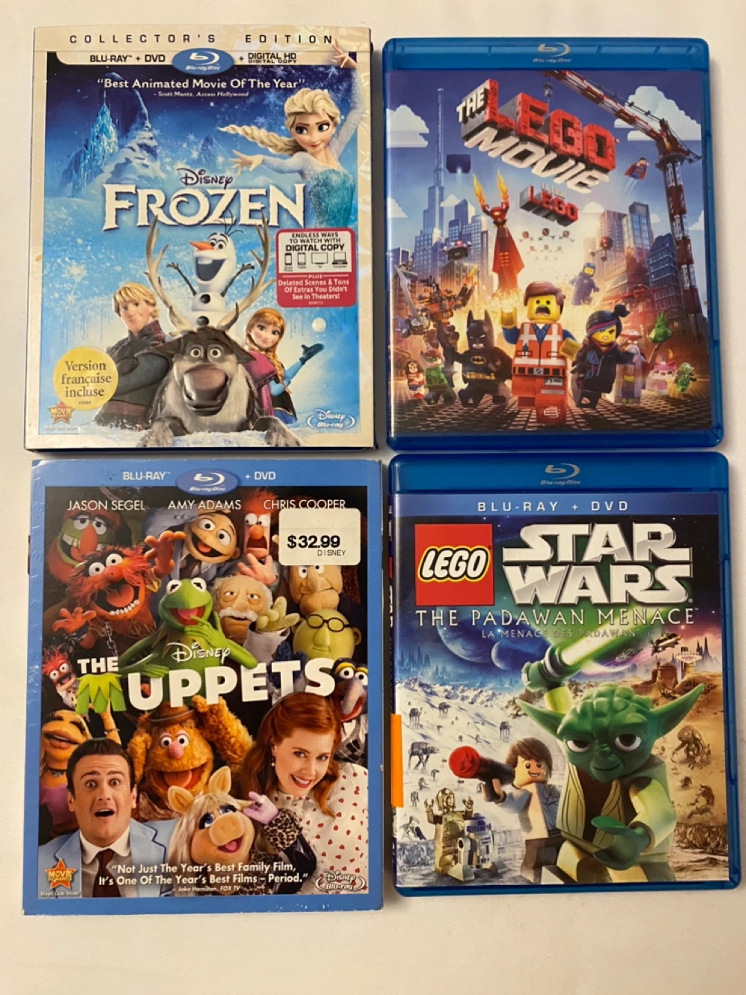 Disney and Other Studio DVD and Blu-ray Movies Collection