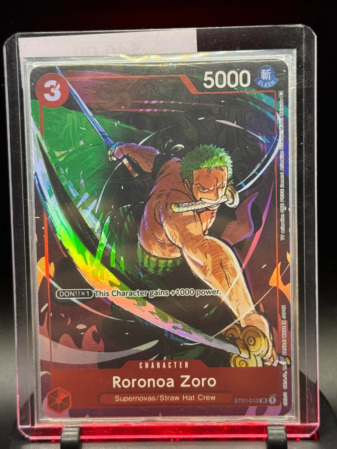 One Piece Card Game Roronoa Zoro ST01-013 - photo 5