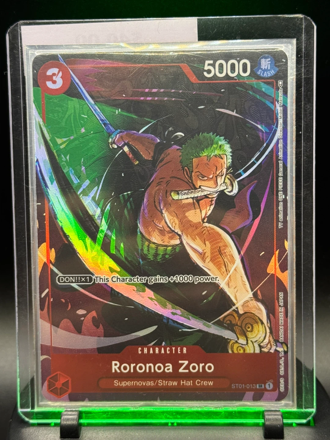 One Piece Card Game Roronoa Zoro ST01-013 - photo 4