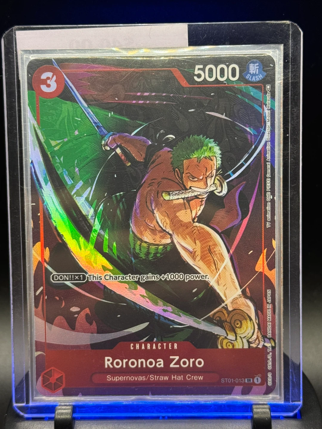 One Piece Card Game Roronoa Zoro ST01-013 - photo 3