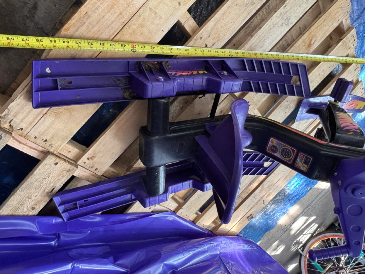 Purple Big Ski Snow Scooter - photo 3