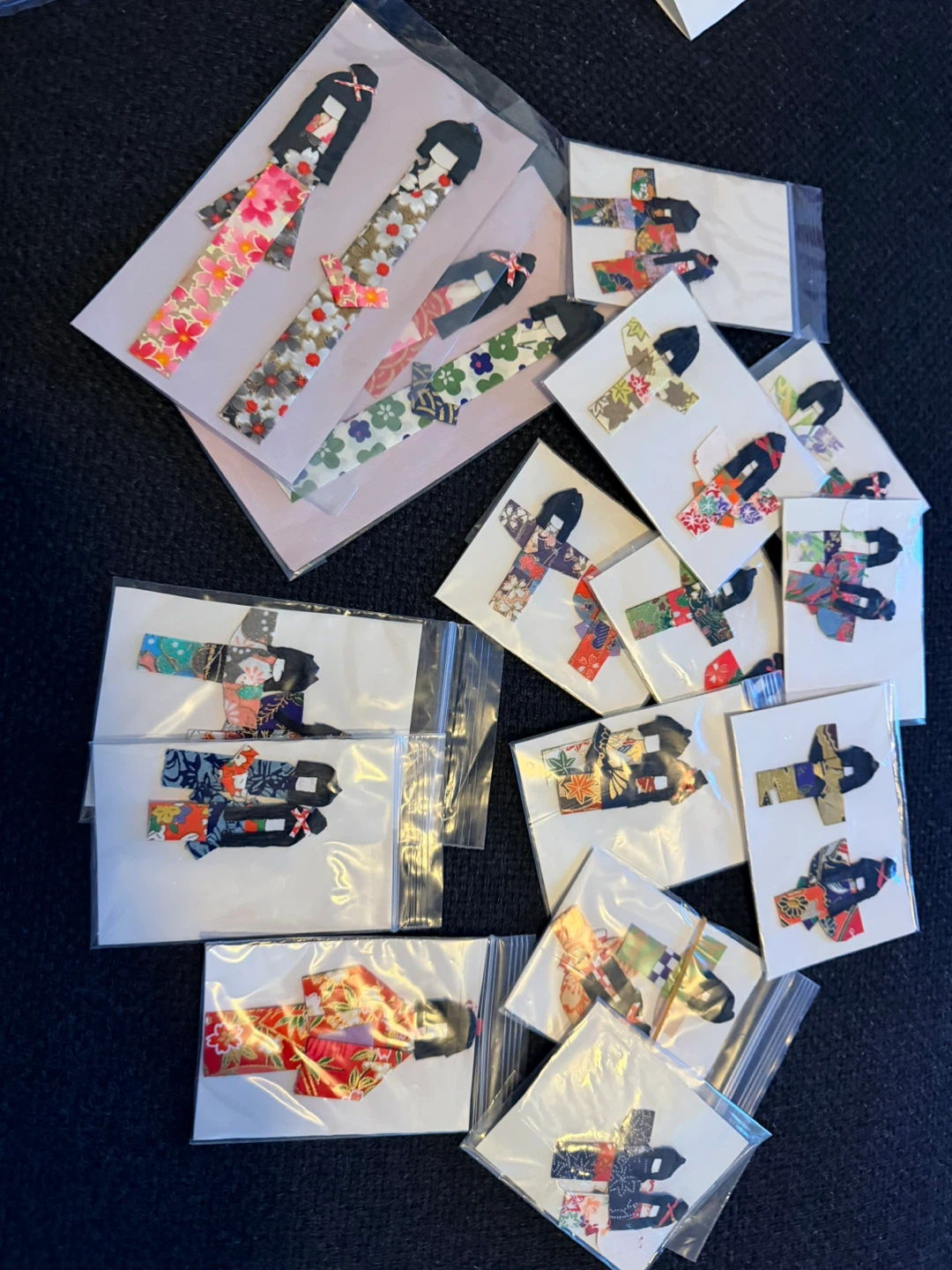 Assorted Japanese Origami Kokeshi Dolls / Bookmarks - photo 2