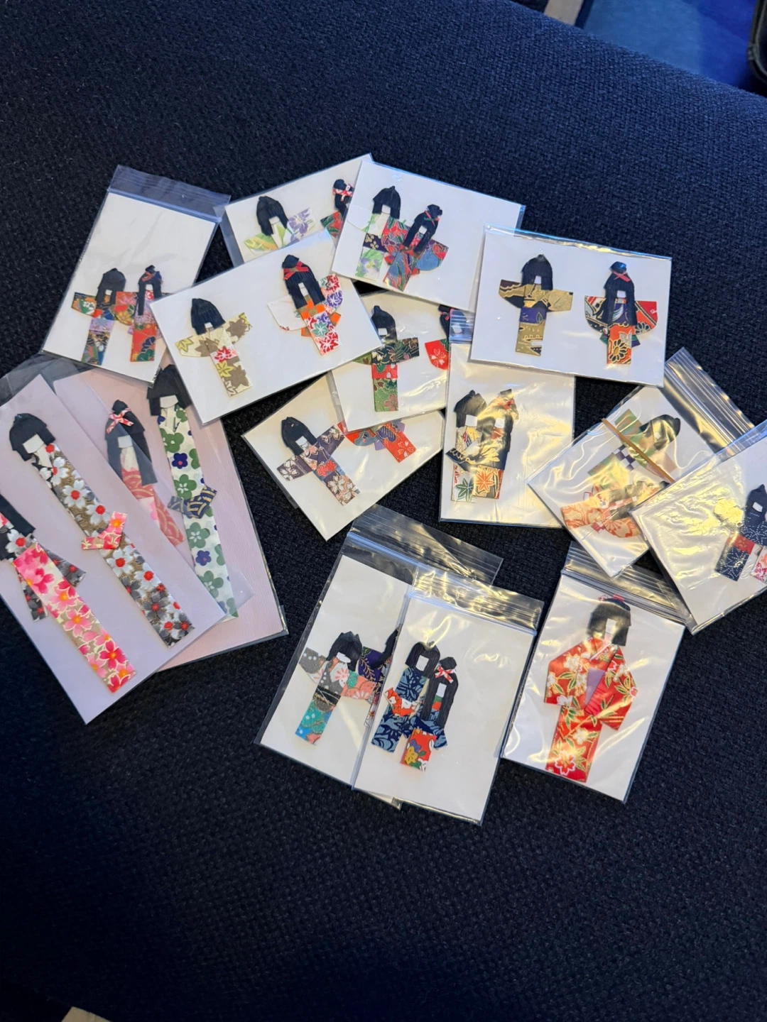 Assorted Japanese Origami Kokeshi Dolls / Bookmarks