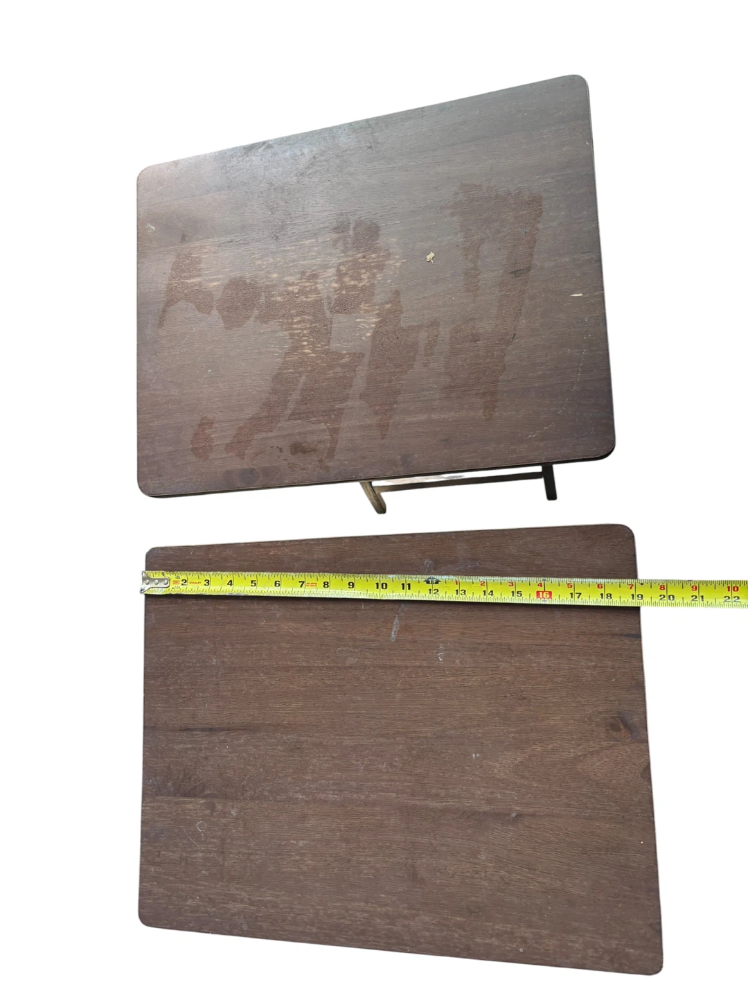 Set of 2 Vintage Wooden TV Trays