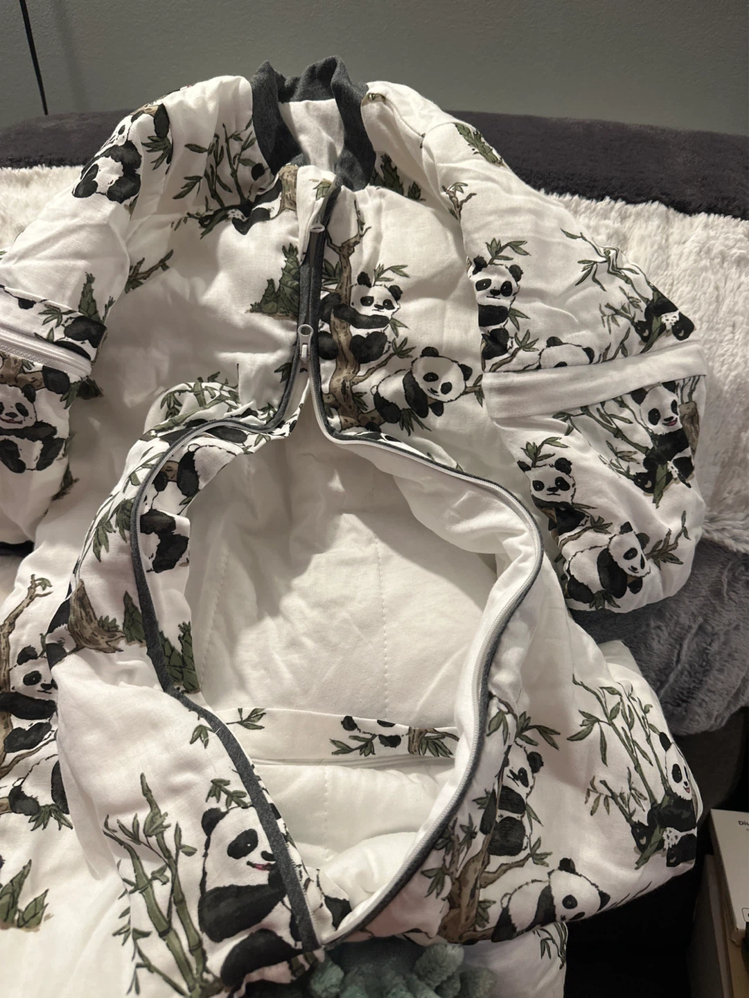 Baby Sleep Sack with Panda Print - photo 3