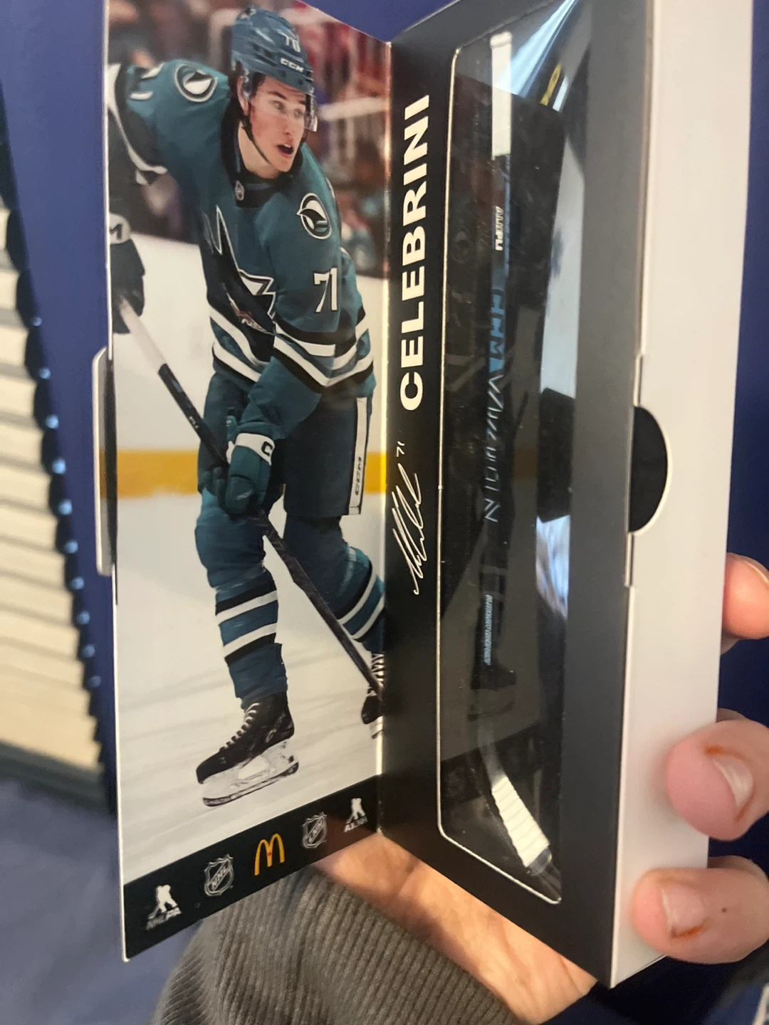 Celebrini NHL Star Sticks Mini Hockey Stick