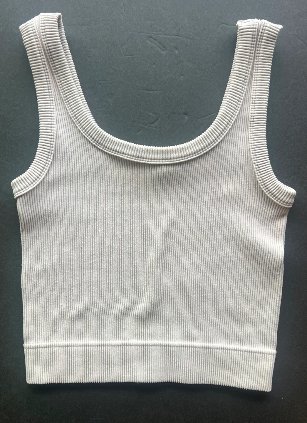 ZENANA S/M Ribbed crop Tank Top
