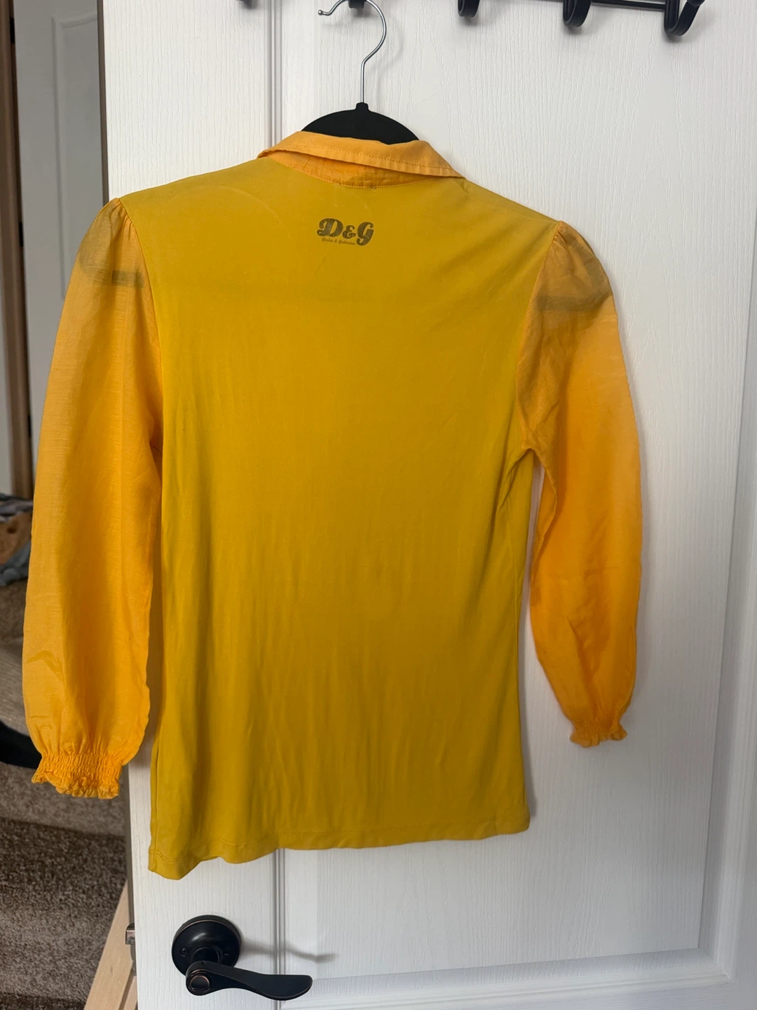 New Dolce & Gabbana Yellow Blouse Size M - photo 2