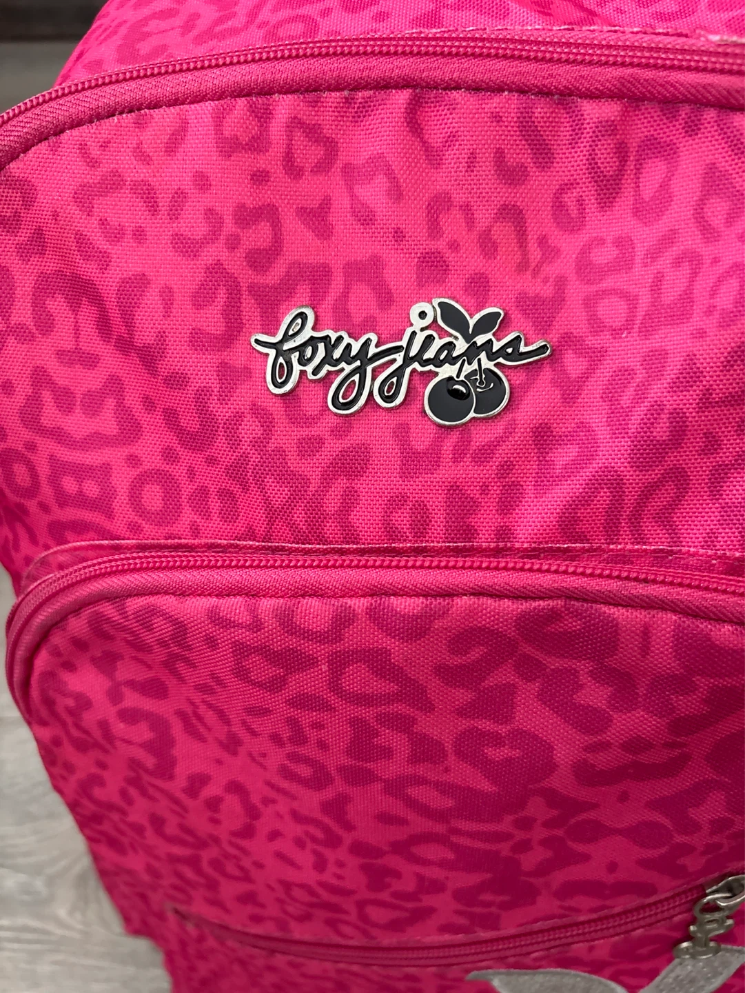 Foxy Jeans Pink Leopard Print Backpack with Sequins - photo 2