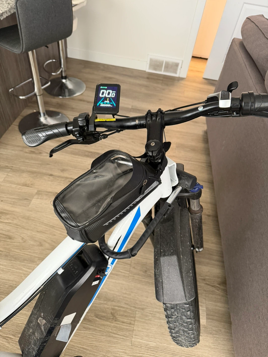 White Fat Tire Electric Bike - photo 3