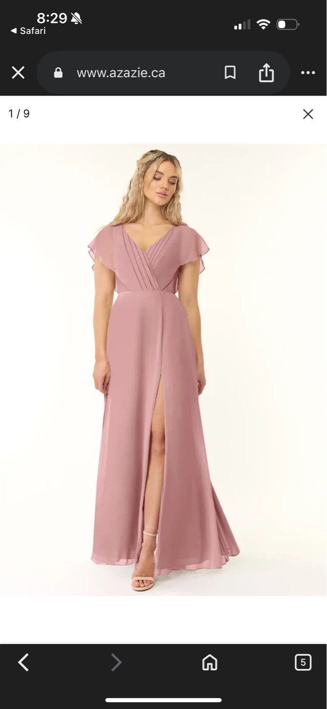 Azazie Rylee Dusty Rose