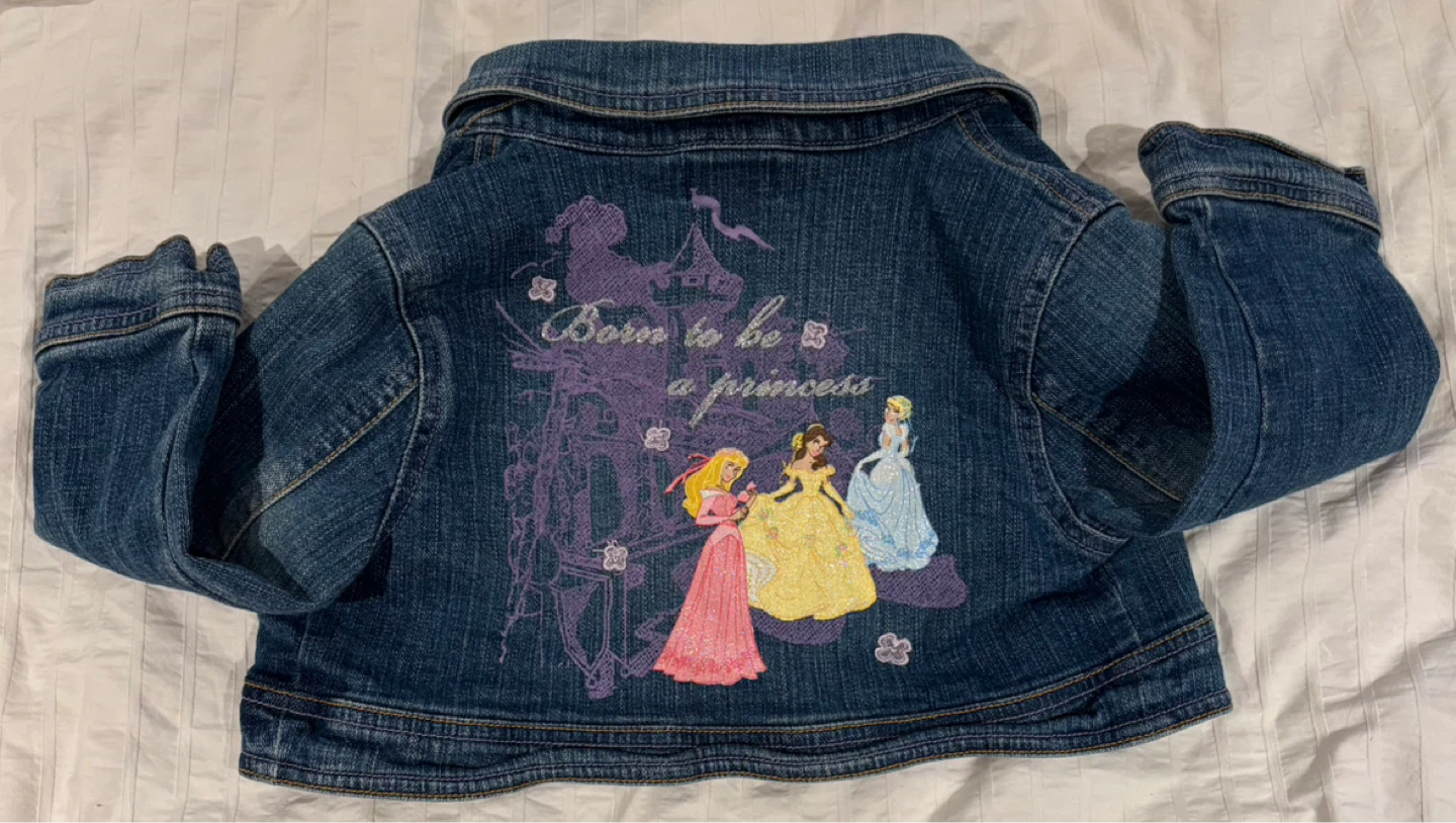 Vintage Y2K Disney Princess Denim Jacket Size 7/8 - photo 5