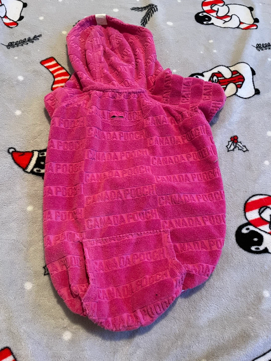 Canada Pooch Beach Bum Towel Hoodie Size 20
